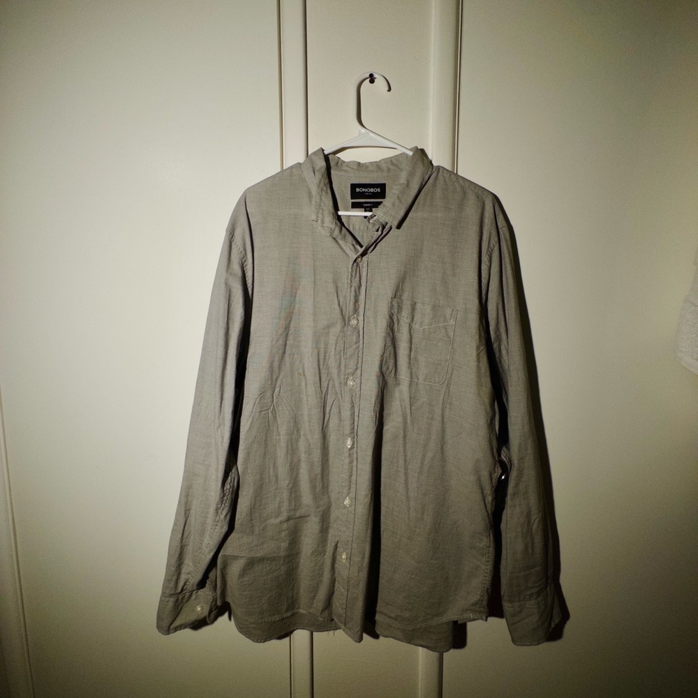 Bonobos Gray Casual Button Down Shirt